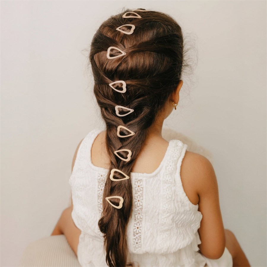 Mrs.Ertha Glitter Hair Clips - Sweetheart available at 1love2hugs3kisses Ibiza 