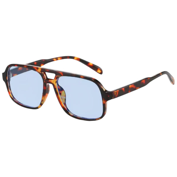 Oversized Double Bridge Sunglasses – Tortoiseshell / Blue Available At 1love2hugs3kisses Ibiza