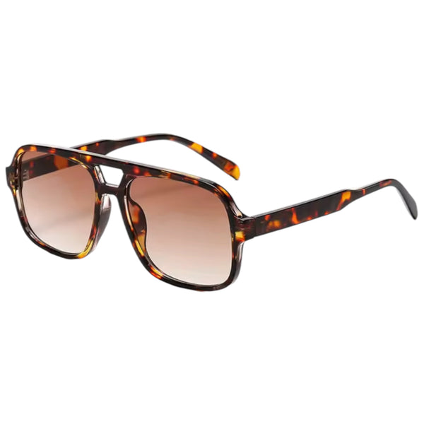 Oversized Double Bridge Sunglasses – Tortoiseshell / Brown Gradient Available At 1love2hugs3kisses Ibiza
