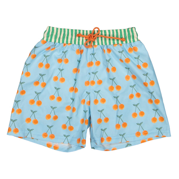 Paper Boat Classic Swim Shorts - Cherry Pop Available at 1love2hugs3kisses Ibiza