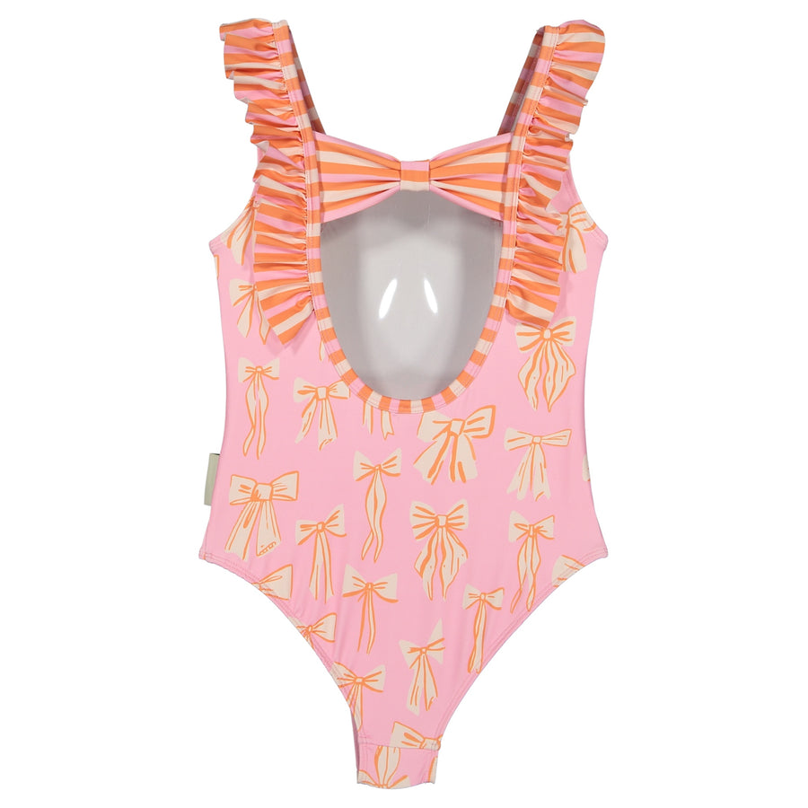 Paper Boat Swimsuit - Beach Stripes and Bows Available at 1love2hugs3kisses Ibiza