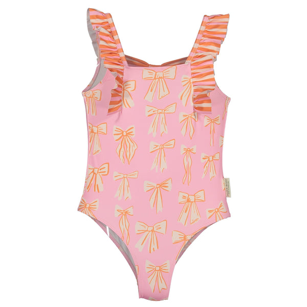 Paper Boat Swimsuit - Beach Stripes and Bows Available at 1love2hugs3kisses Ibiza