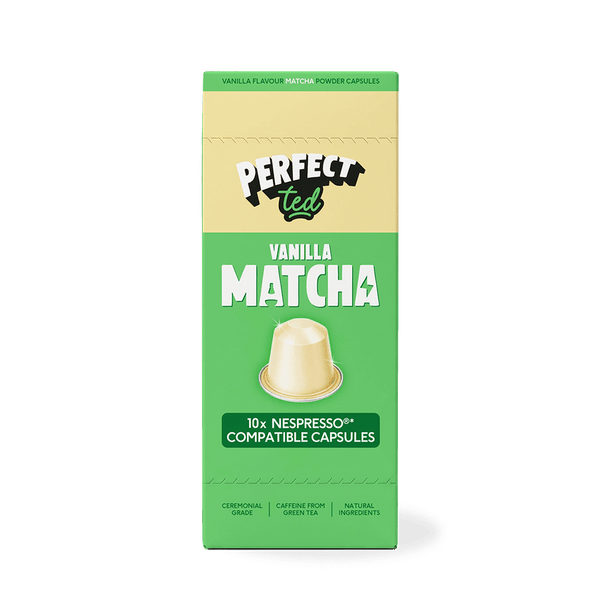 Perfect Ted Vanilla Matcha Nespresso® Compatible Pods Available at 1love2hugs3kisses Ibiza