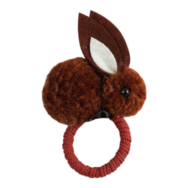 Plush Bunny Hair Tie Brown available at 1Love 2Hugs 3Kisses Ibiza