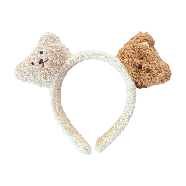 Plush Kids Headband Bear - Brown / Beige available at 1love2hugs3kisses ibiza