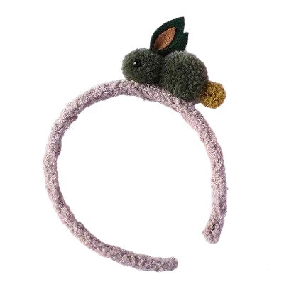 Plush Kids Headband Grey - Green Bunny available at 1love2hugs3kisses Ibiza
