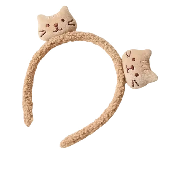 Plush Kitty Headband - Beige From 1love2hugs3kisses ibiza