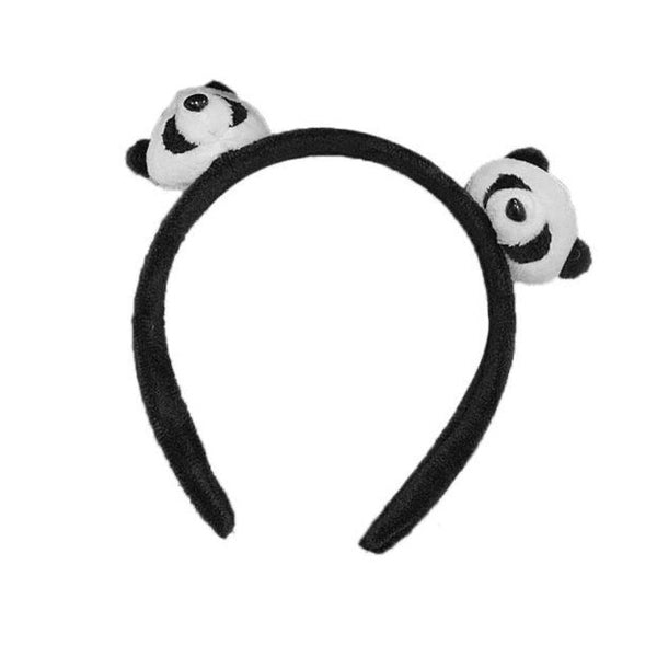 Plush Panda Kids Headband - Black available at 1love2hugs3kisses Ibiza