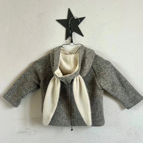 Pre-loved LaLa Grey Baby Bunny Jacket - Size 18 / 24 Months Available at 1love2hugs3kisses Ibiza 