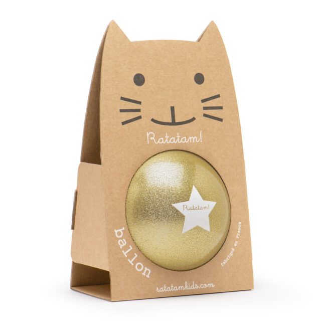 Ratatam Cat Ball Star Large gold 25cm available at 1love2hugs3kisses ibiza