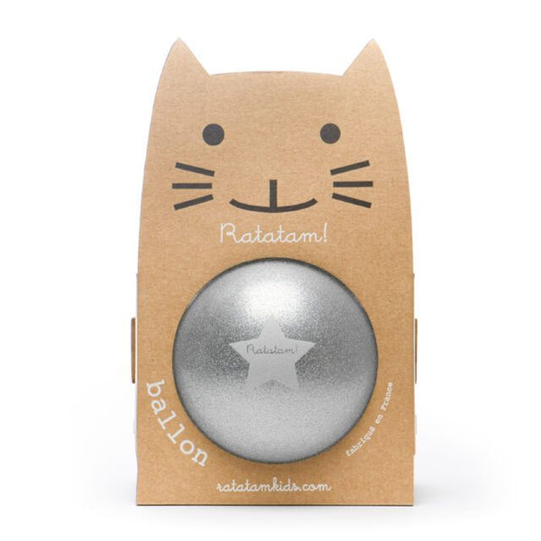 Ratatam Cat Ball Star Large Silver 25cm available at 1love2hugs3kisses ibiza