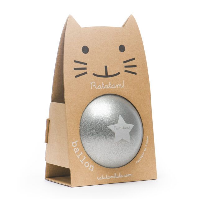 Ratatam Cat Ball Star Large Silver 25cm available at 1love2hugs3kisses ibiza