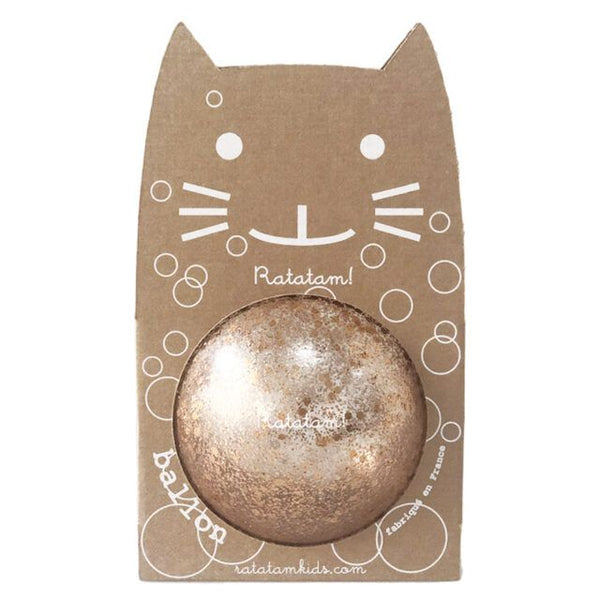 Ratatam Cat Ball Stars Large Glitter Gold 22cm available at 1love2hugs3kisses ibiza