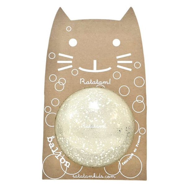 Ratatam Cat Glitter Ball Star Small Glitter Silver 15cm available at 1love2hugs3kisses Ibiza