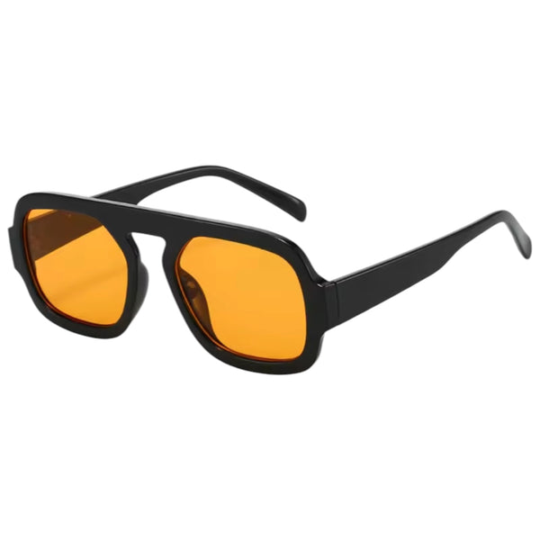 Retro Square Sunglasses – Black / Orange from 1love2hugs3kisses Ibiza