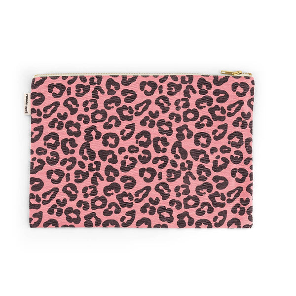 Rose In April Lili Flat Pouch Leopard Strawberry available at 1love2hugs3kisses ibiza