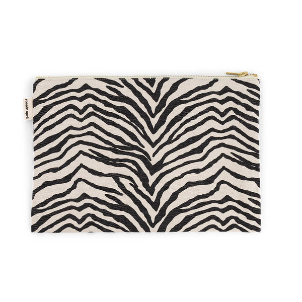 Rose In April Lili Flat Pouch Zebra Naturel available at 1love2hugs3kisses ibiza