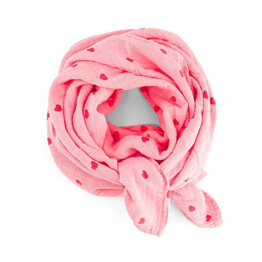 Rose in April Bianca Large Swadlle Heart - Flamingo Pink Available at 1love2hugs3kisses ibiza