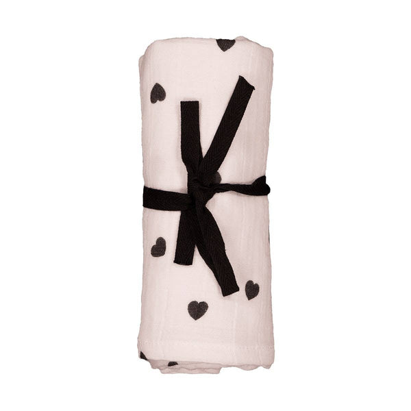 Rose in April Bianca Large Swadlle Heart - Light Pink available at 1love2hugs3kisses ibiza