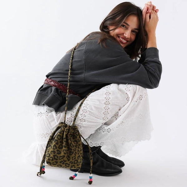 Rose in April Billie Bag - Graou Olive Available at 1love2hugs3kisses ibiza