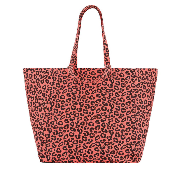 Rose in April Elisa Bag Leopard Coral – stylish leopard print shoulder bag with coral details, available at 1Love 2Hugs 3Kisses Ibiza.