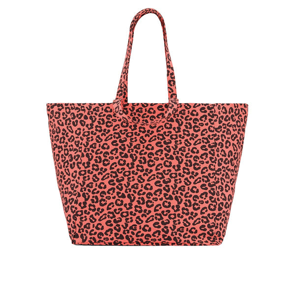 Rose in April Elisa Bag Leopard Coral – stylish leopard print shoulder bag with coral details, available at 1Love 2Hugs 3Kisses Ibiza.