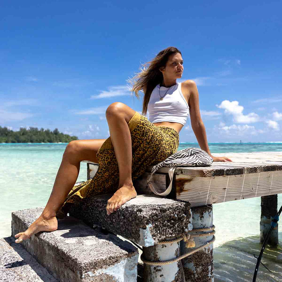 Rose in April Louisa Pareo Leopard Caramel available at 1love2hugs3kisses ibiza