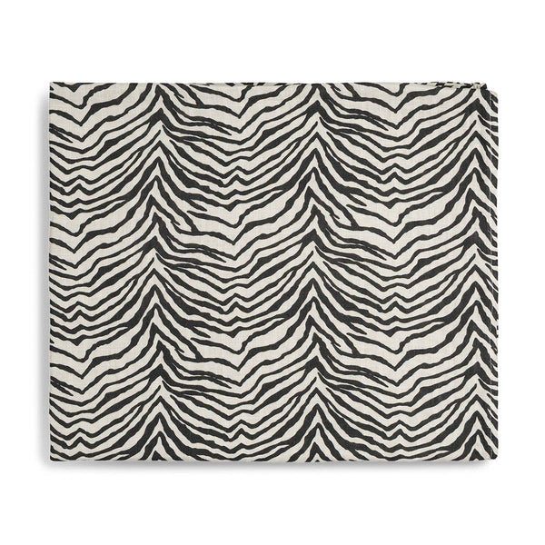 Rose in April Louisa pareo zebra print black natural
