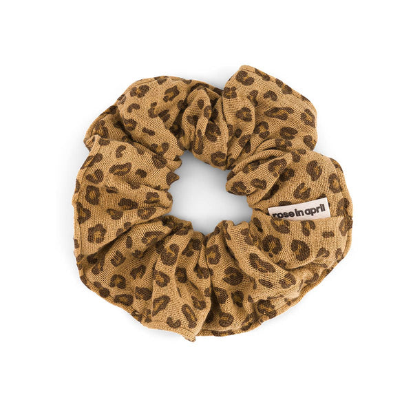 Rose in April Scrunchie Mini Leopard - Coffee available at 1love2hugs3kisses ibiza