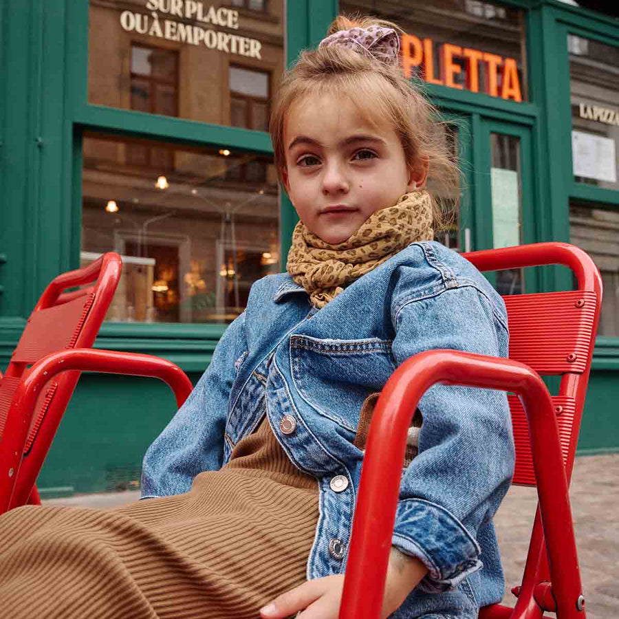 Rose in April Scrunchie Mini Leopard - Lilac available at 1love2hugs3kisses ibiza