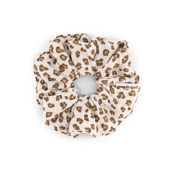 Rose in April Scrunchie Mini Leopard - Naturel available at 1love2hugs3kisses ibiza