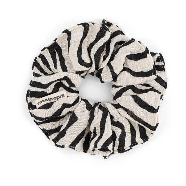 Rose in April Scrunchie Zebra - Naturel Available at 1love2hugs3kisses ibiza