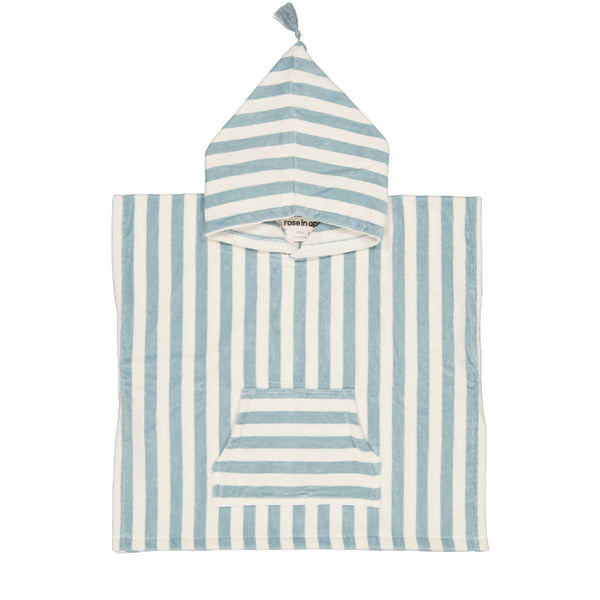 Rose in April Suzon Kids Bath Poncho Stripes - Blue Cloud available at 1love2hugs3kisses ibiza