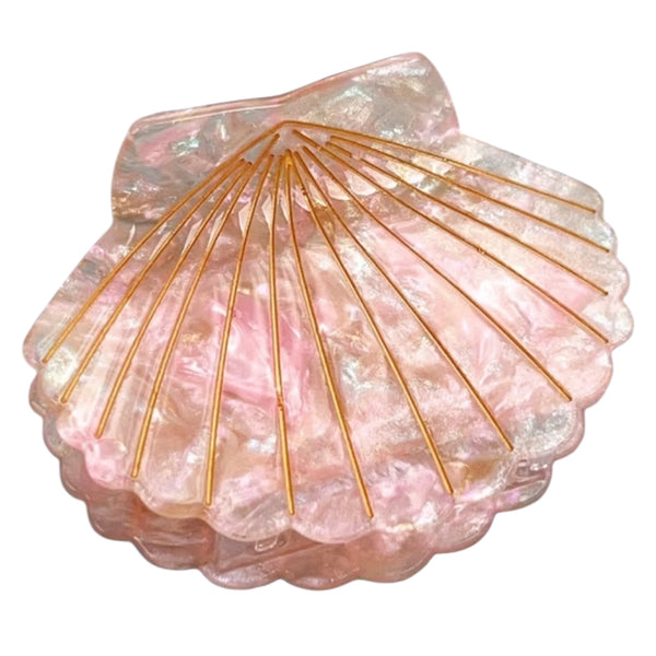 Seashell Hair Claw – Pink Available at 1love2hugs3kisses Ibiza