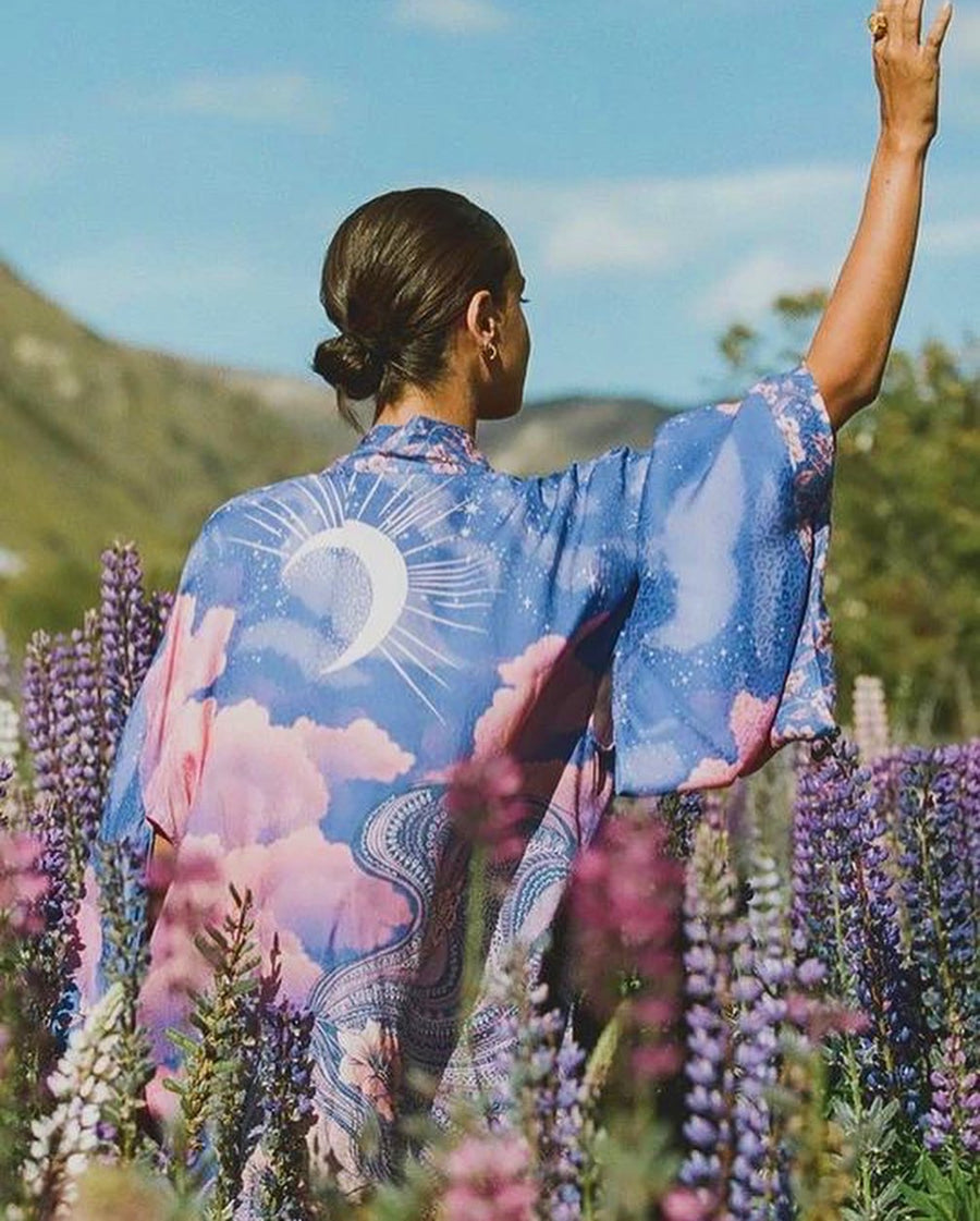 Short Kimono Blue Moon from 1love2hugs3kisses ibiza