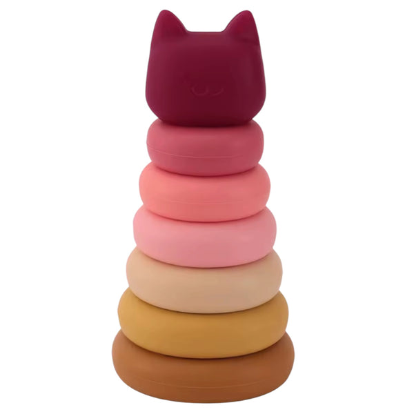 Silicone Cat Stacking Toy – Multi Color From 1love2hugs3kisses Ibiza