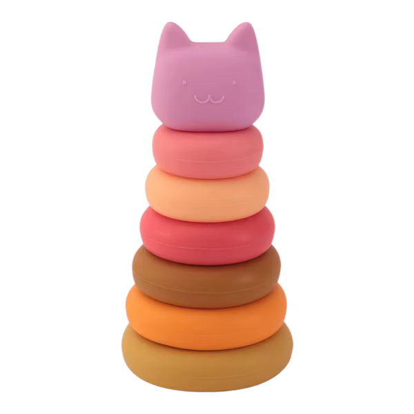 Silicone Cat Stacking Toy – Multi Color From 1love2hugs3kisses Ibiza
