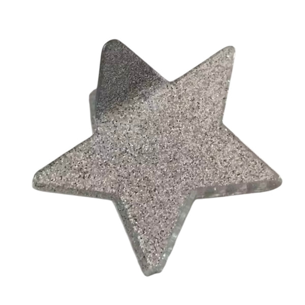 Silver Star Hair Claw – Stardust Glow available at 1love2hugs3kisses ibiza