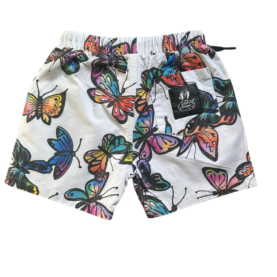 Sir Seraph Swim Short Rainbow Butterflies White from 1love2hugs3kisses ibiza