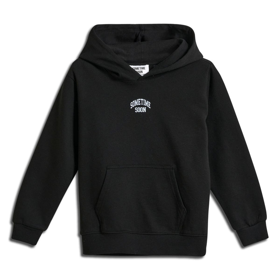 Sometime Soon Karma Hooded sweat Black with karma cowboy print from 1love2hugs3kisses ibiza