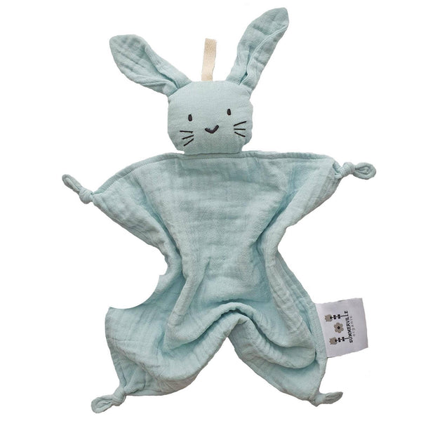 Summerville Organic Cuddly Rabbit - Ice Blue Available at 1love2hugs3kisses Ibiza