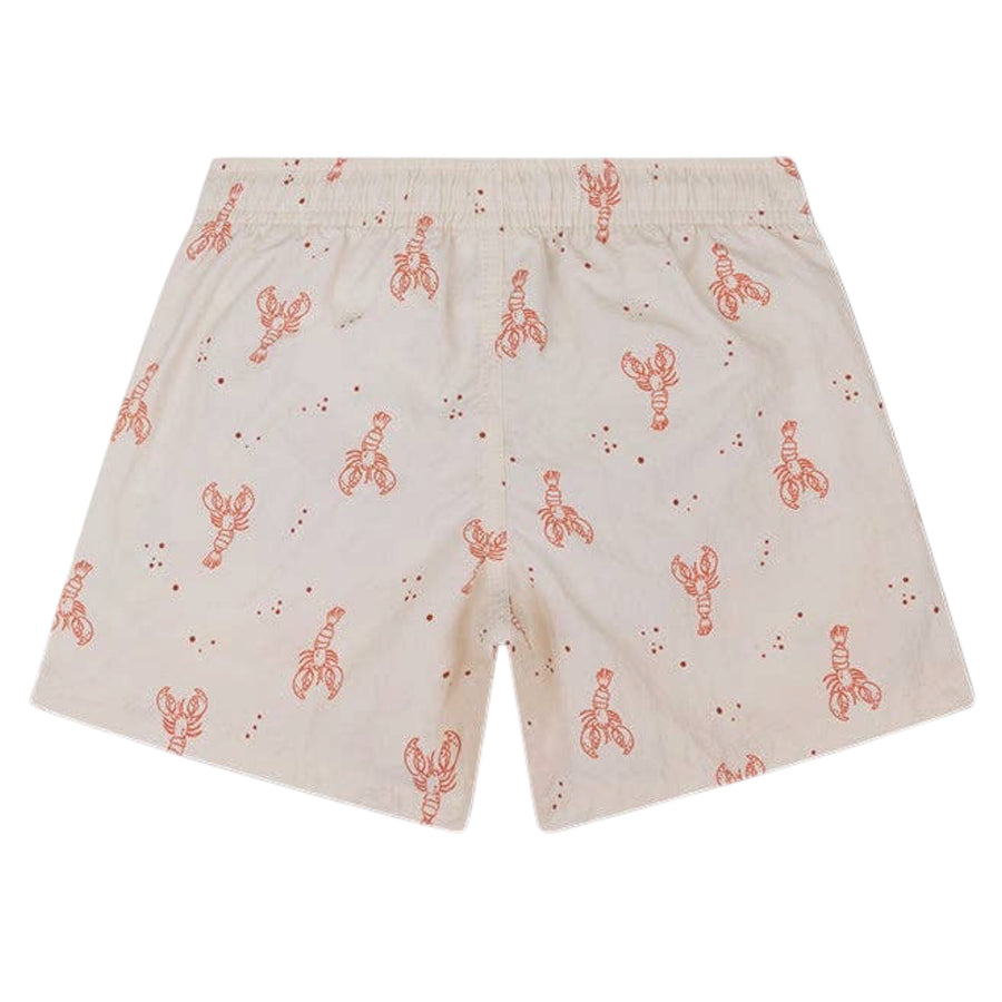 Swim Essentials Little Lobster Swim Shorts - Beige / Red Available at 1love2hugs3kisses Ibiza