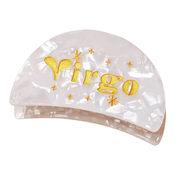 Virgo Hair Claw Clip – White Marble Available at 1love2hugs3kisses Ibiza