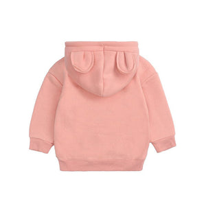 1love2hugs3kisses Hooded Sweater Bear Pink