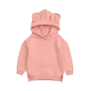 1love2hugs3kisses Hooded Sweater Bear Pink