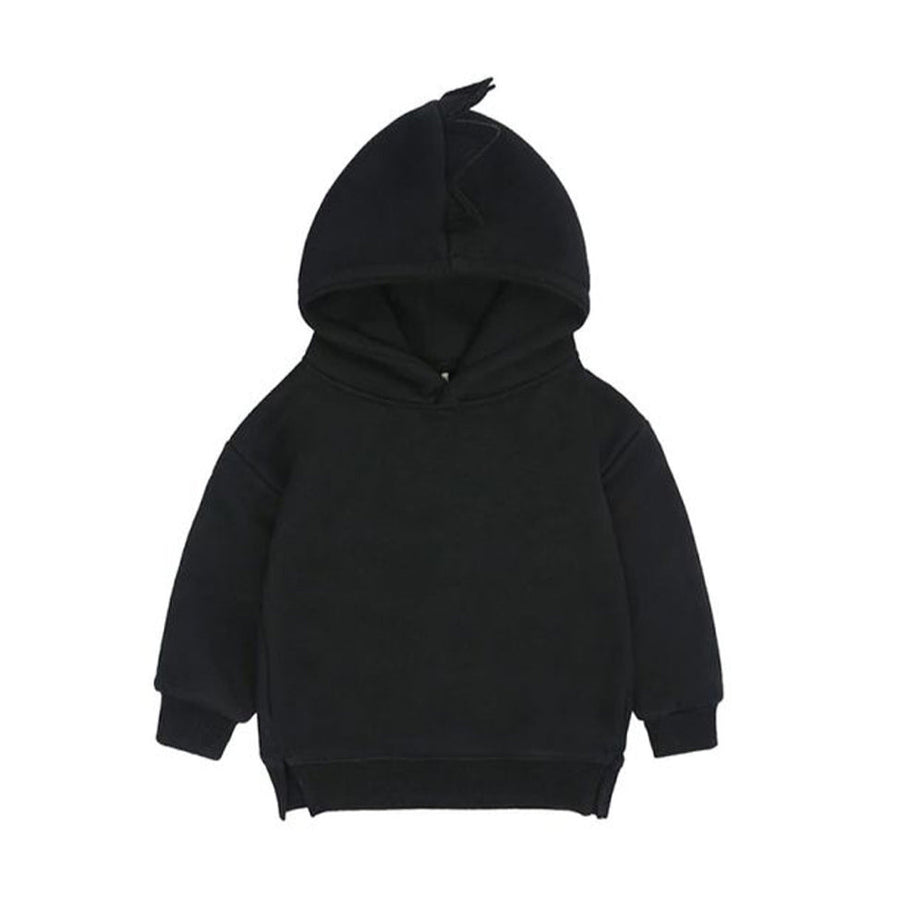 1love2hugs3kisses Hooded Sweater Dino Black