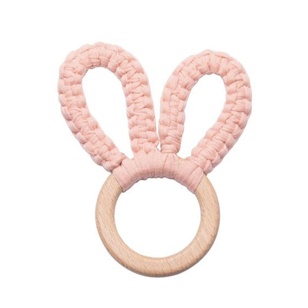 1love2hugs3kisses Rabbit Ears Teether cream