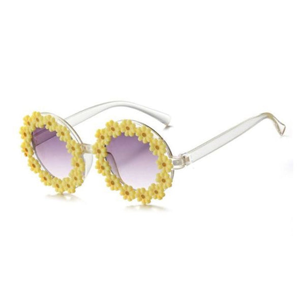 1love2hugs3kisses Daisy Flower Sunglasses Kids Yellow