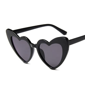 1love2hugs3kisses Heart Sunglasses Women Black