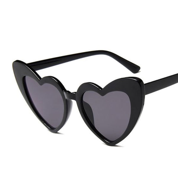 1love2hugs3kisses Heart Sunglasses Women Black
